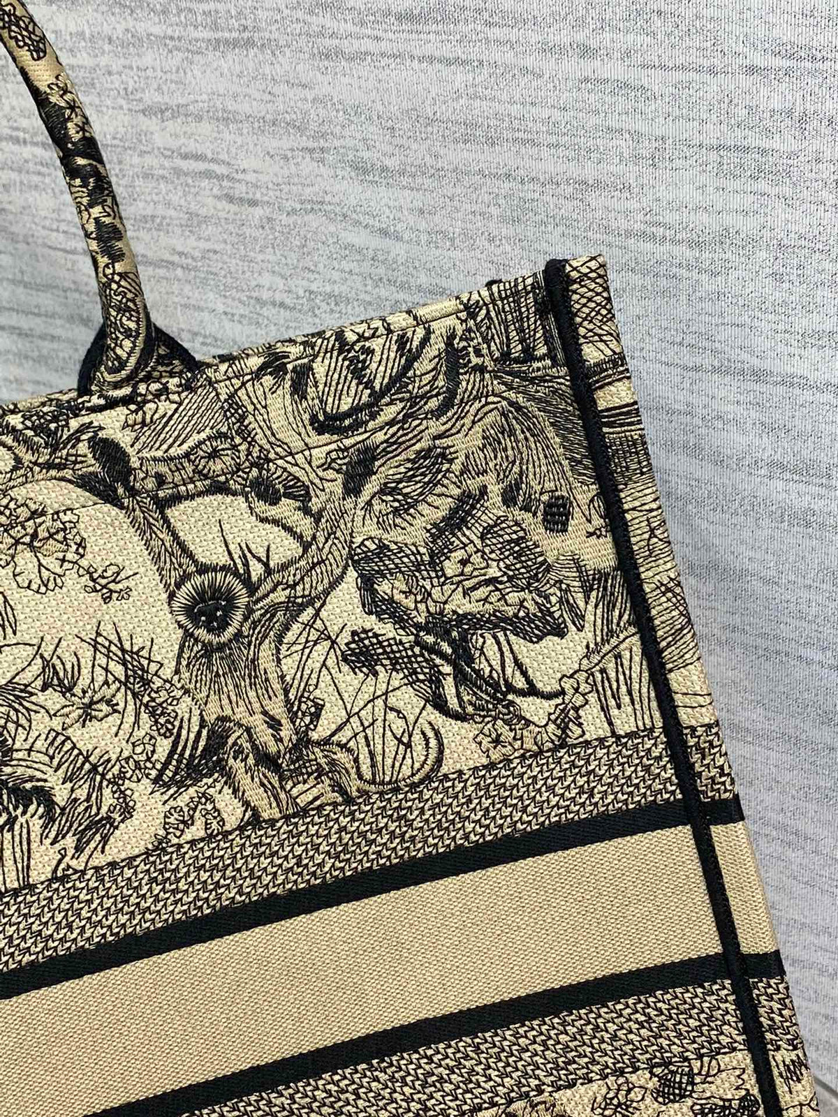 TOTE TIGER EMBROIDERY LARGE