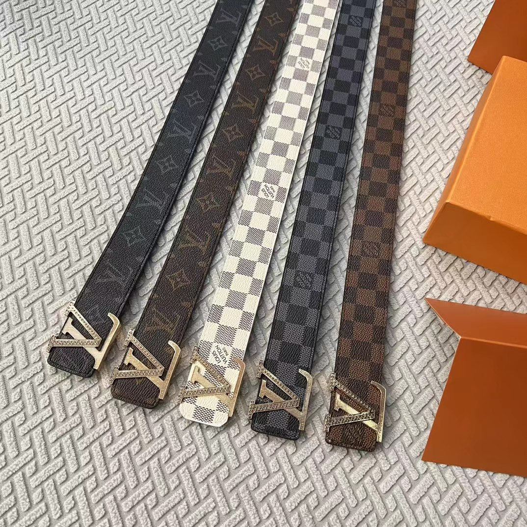 LV MEN PU BELT