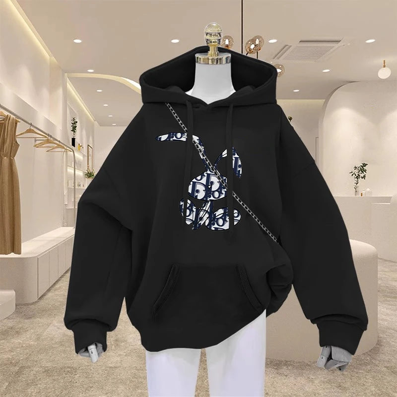 Designer Ladies Luxury Hooded Sweatshirt