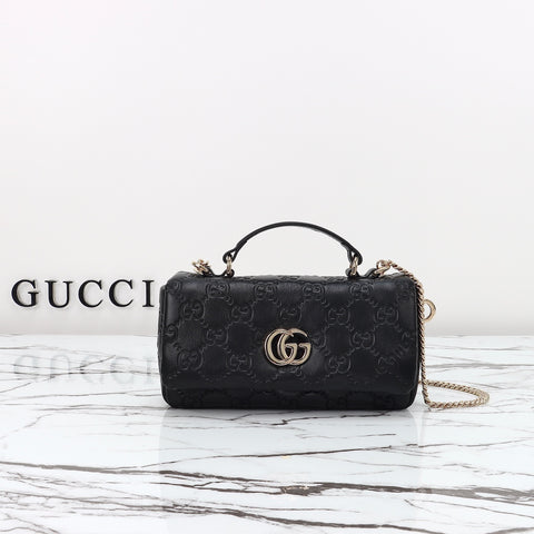 GG MILANO MINI TOP HANDLE BLACK