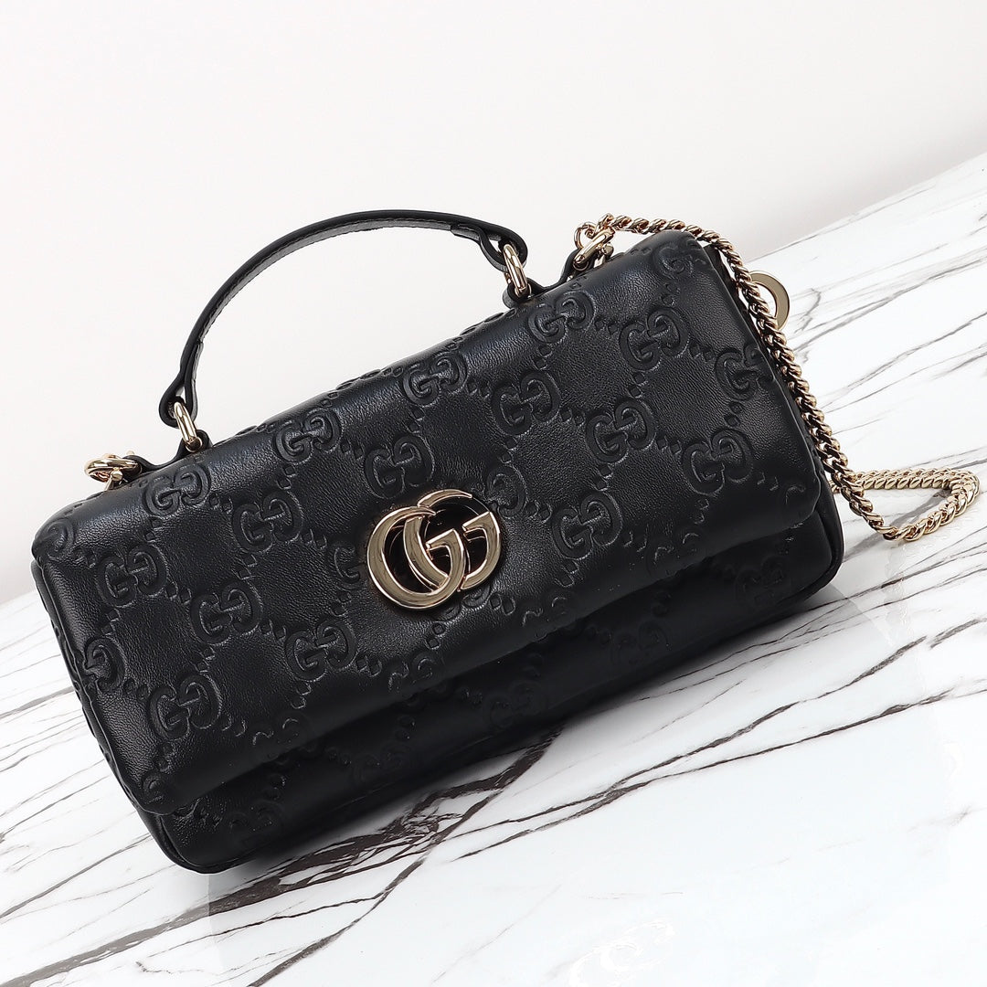 GG MILANO MINI TOP HANDLE BLACK