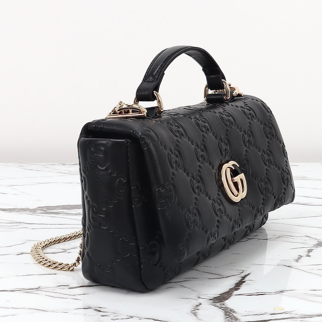 GG MILANO MINI TOP HANDLE BLACK