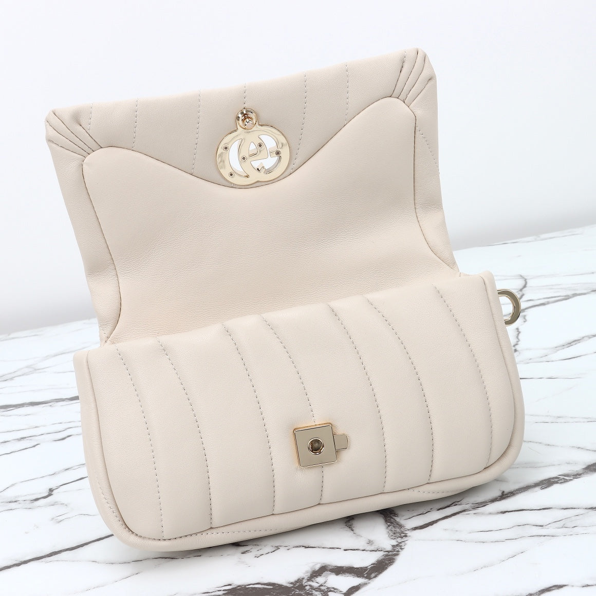 GG MILANO MINI TOP HANDLE WHITE