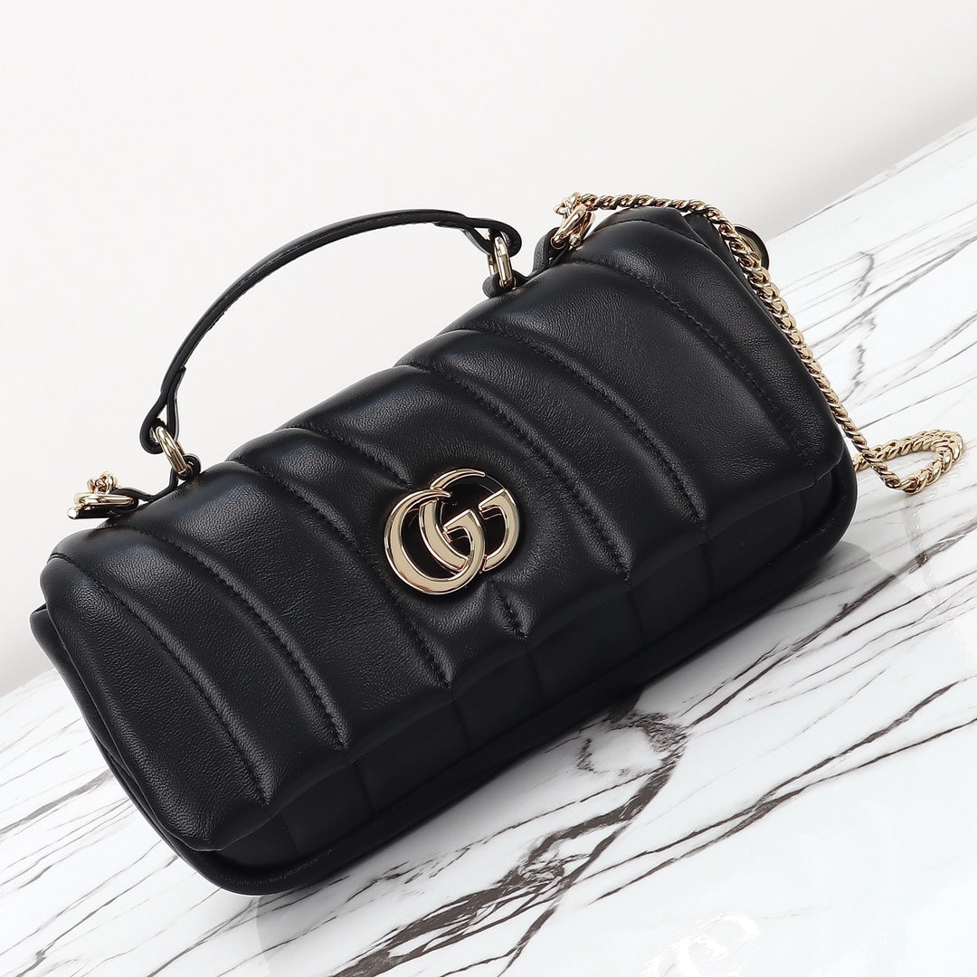 GG MILANO MINI TOP HANDLE BLACK