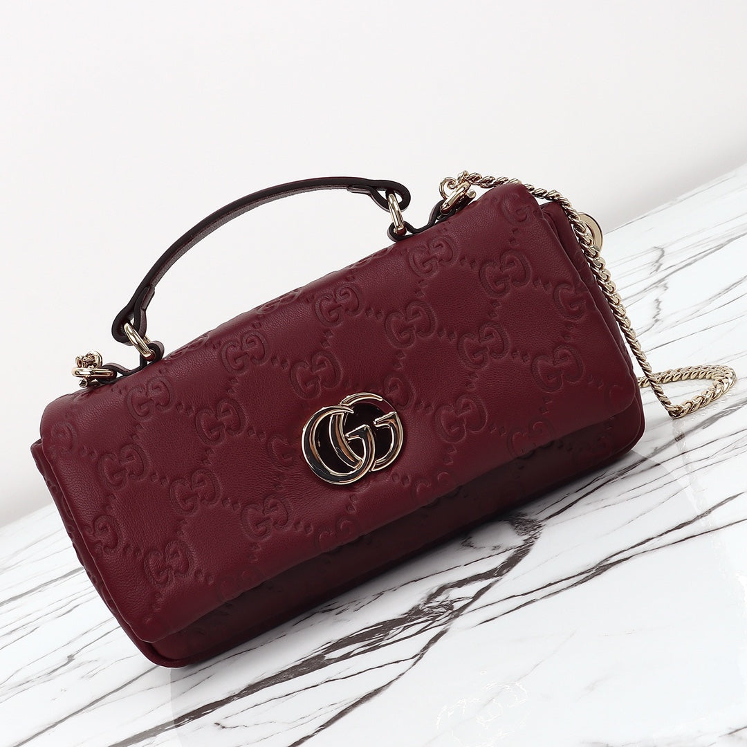 MINI SAC À MAIN GG MILANO BORDEAUX