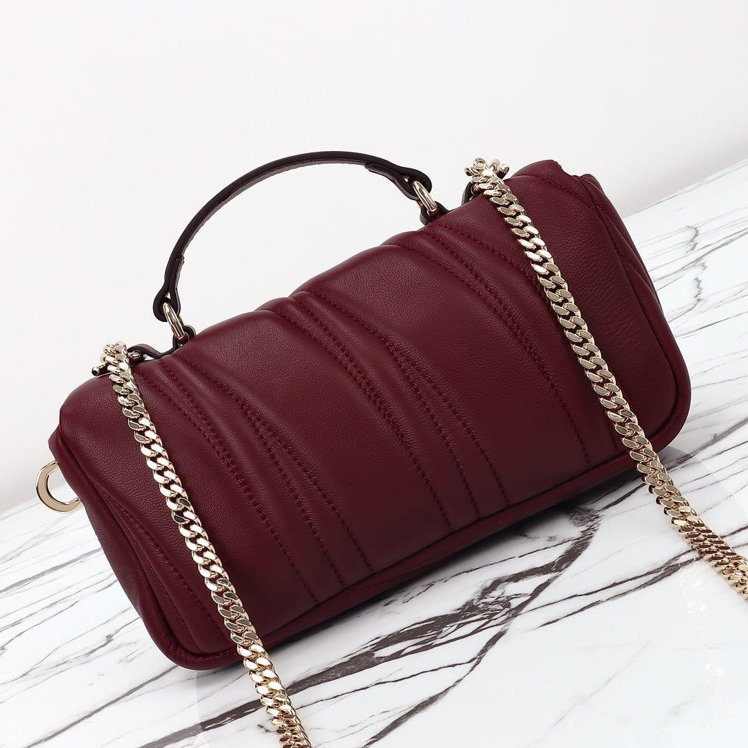 GG MILANO MINI TOP HANDLE BURGUNDY