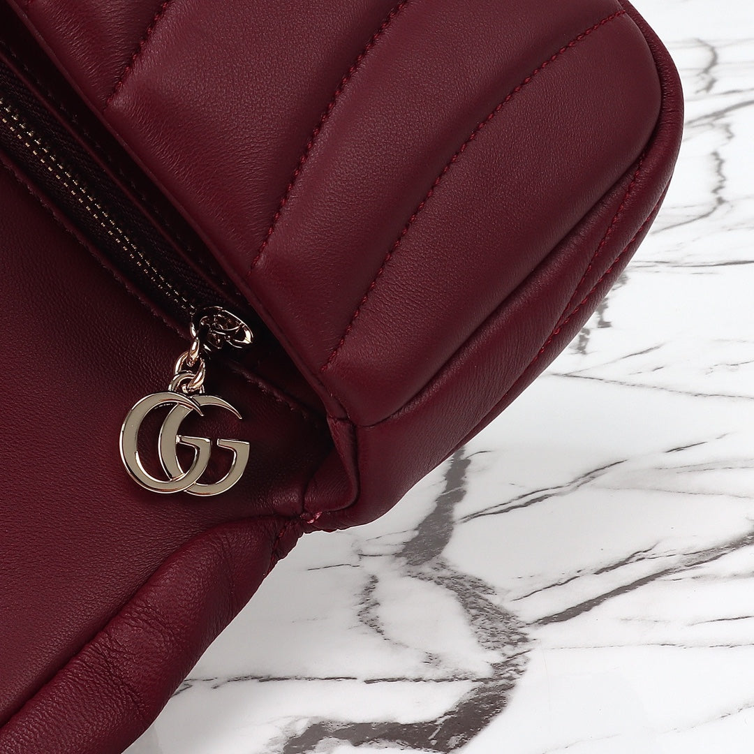 GG MILANO MINI TOP HANDLE BURGUNDY